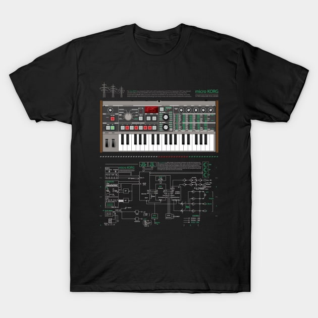 microKORG One T-Shirt by Synthshirt